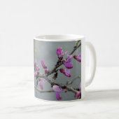 Lila Blüten Kaffeetasse (VorderseiteRechts)