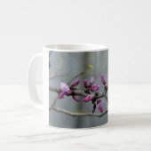 Lila Blüten Kaffeetasse (Vorderseite Links)