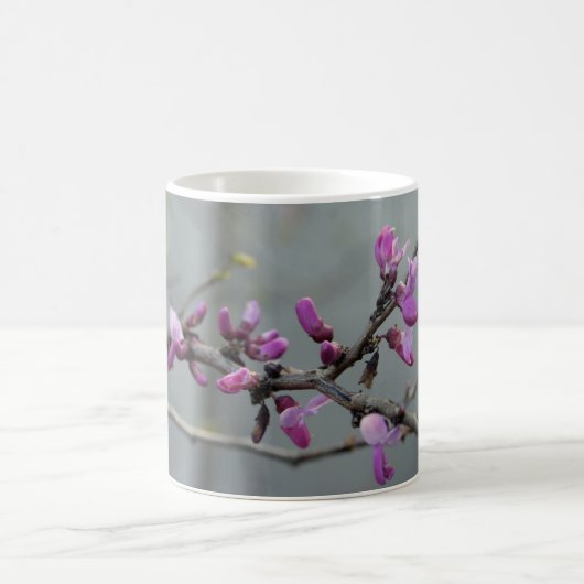 Lila Blüten Kaffeetasse (Mittel)
