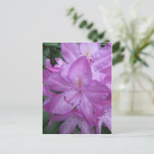 Lila Blüten Postkarte (Stehend Vorderseite)