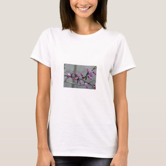 Lila Blüten T-Shirt (Vorderseite)