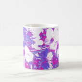 Lila Blüten-Tasse Kaffeetasse (Mittel)