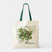 Lila-Blüten Tote-Tasche Tragetasche (Rückseite)
