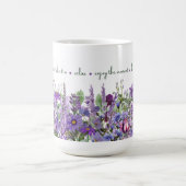 Lila Blütenblüte-Tasse Kaffeetasse (Mittel)