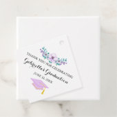 Lila Blütenbrand-Abschluss Geschenkanhänger (Beispiel)