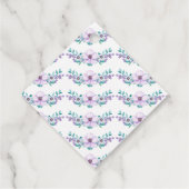 Lila Blütenbrand-Abschluss Geschenkanhänger (Rückseite)