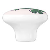 Lila Blütenbutterfly-Lavendel Blush Keramikknauf (Seitenansicht)