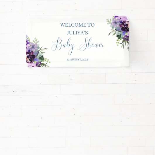 Lila Blütendusche Banner (InSitu)