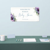 Lila Blütendusche Banner (Messe)