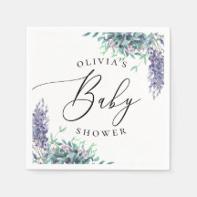 Lila Blütendusche mit Wasserfarbe