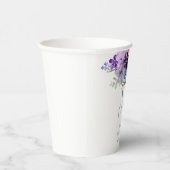 Lila Blütendusche Pappbecher (Rechts)