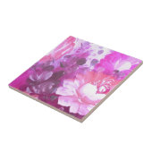 Lila Blütenfarbe Fliese (Seite)