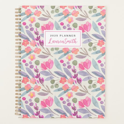 Lila Blütenfarbe Planer (Vorderseite)