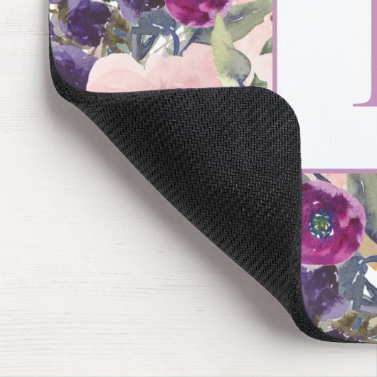 Lila Blütenfarbe Rosa Mousepad (Ecke)