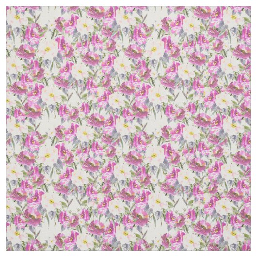 Lila Blütenfarbe Stoff (Muster)