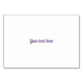 Lila Blütenfarbe Tischnummer (Rückseite)