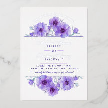 Lila Blütenfarbenhochzeit