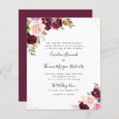 lila Blütenhochzeit (Vorne/Hinten)