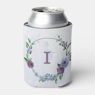 Lila Blütenhochzeit Dosenkühler