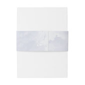 Lila Blütenhochzeit Einladungsbanderole (Rückseitenbeispiel)