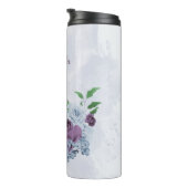Lila Blütenhochzeit Thermosbecher (Nach rechts gedreht)