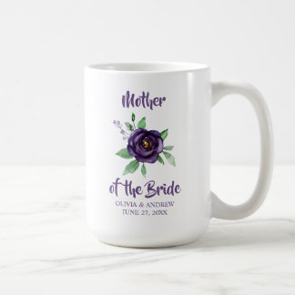 Lila Blütenmutter der Braut Kaffeetasse