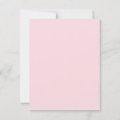 Lila Blütenrot Elegante Hochzeit Save the Date Ankündigung (Rückseite)