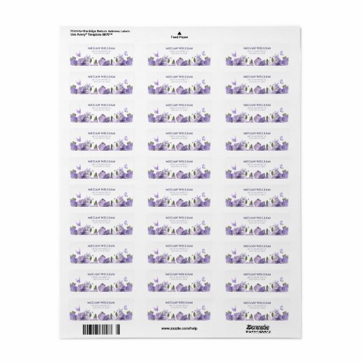 Lila Blütenschmetterling (Vorne)