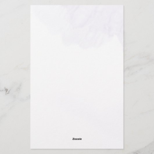 Lila Blütenschmetterlinge Sage kein Baby-Duschspie Briefpapier (Rückseite)