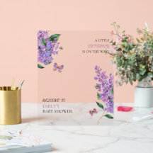 Lila Blütenschmetterlingsdusche