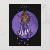 Lila Bly Dancer Liebe Postkarte (Vorderseite)