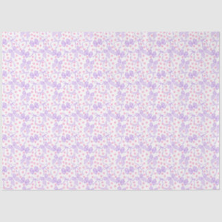 Lila Bogen mit rosa Punkten Seidenpapier