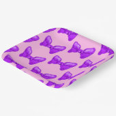 Lila Bogen Pappteller (Gewinkelt)