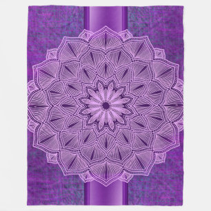 Lila Bohemischer Stil Fleecedecke