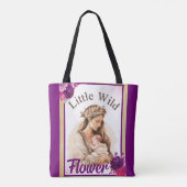 Lila Boho Baby Dusche Tasche (Rückseite)
