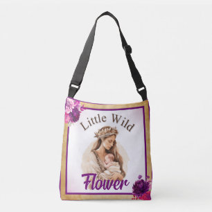 Lila Boho Baby Dusche Tragetaschen Mit Langen Trägern