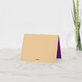 Lila Boho Baby Duschgeschenke und Karten (Rückseite)