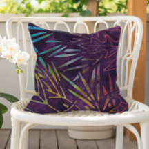 Lila Boho-Batik-Blattmuster