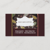 Lila Boho Chic Sofa, Antiquitätenhändler Visitenkarte (Vorderseite)