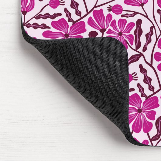 Lila Boho Floral Pattern Mousepad (Ecke)