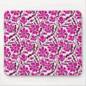 Lila Boho Floral Pattern Mousepad (Vorne)