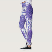 Lila Boho-Mandala-Blumenmuster-Leggings Leggings (Links)