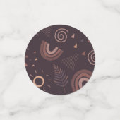 Lila Boho Rainbow Konfetti (Klein Vorderseite)