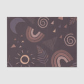 Lila Boho Rainbow Seidenpapier (Vorderseite)