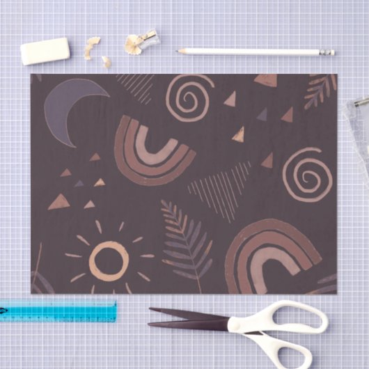 Lila Boho Rainbow Seidenpapier (Handwerk)