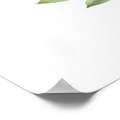 Lila Boho-Rose 20 Tafelübersicht Poster (Ecke)