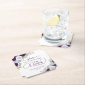 Lila Boho-Rose nehmen meine Drink-Hochzeit nicht. Untersetzer (Vor Ort)