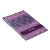 Lila Boho Style (anpassbar) Notizblock (Rechte Seite)