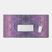 Lila Boho Style Desk Mat Schreibtischunterlage (Tastatur & Maus)