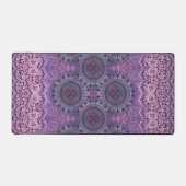 Lila Boho Style Desk Mat Schreibtischunterlage (Vorderseite)